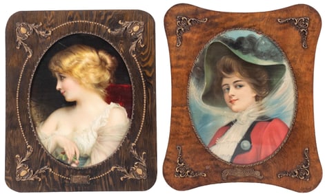 PAIR OF FRAMED VICTORIAN ADVERTISING LITHOGRAPHS