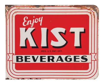 TIN KIST BEVERAGES FLANGE SIGN