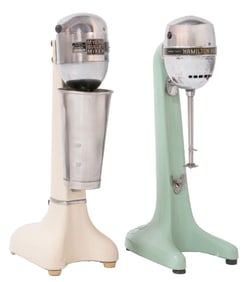 PAIR OF SODA FOUNTAIN MALT MIXERS