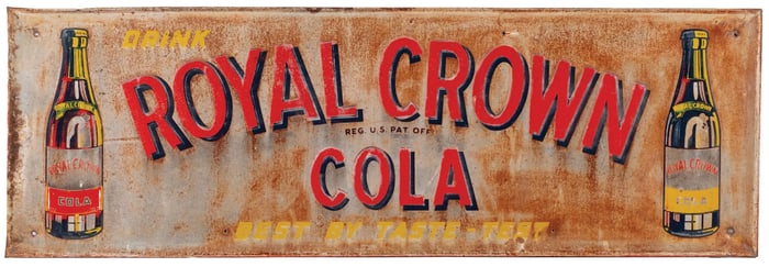 DRINK ROYAL CROWN COLA SIGN
