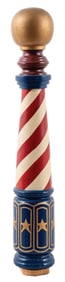 CLASSIC WOODEN BARBER POLE