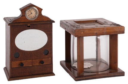 PAIR OF COUNTRY STORE-RELATED CABINETS