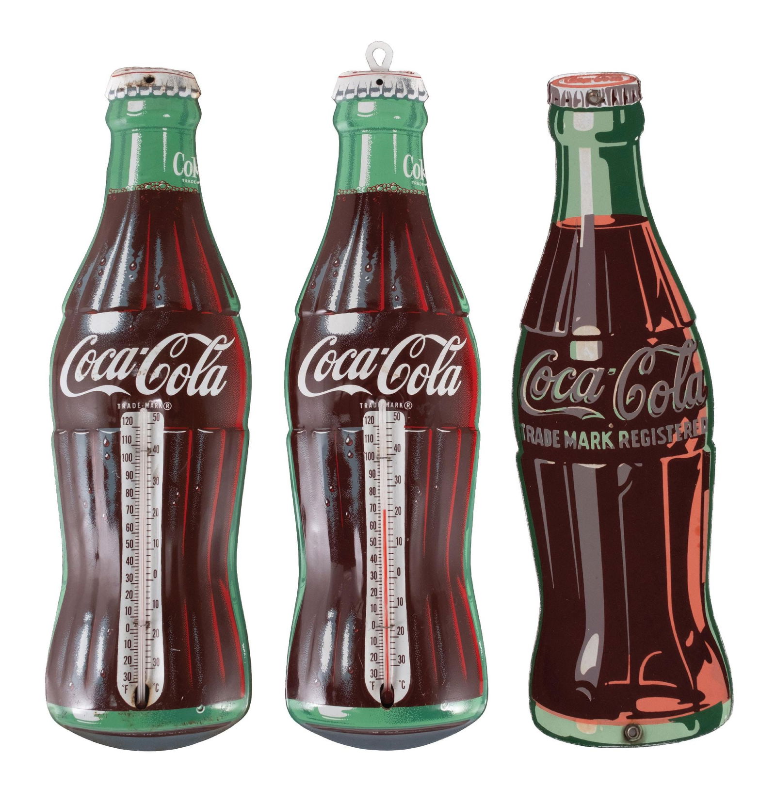 COLLECTION OF 3 COCA-COLA SIGNS (1 of 2)