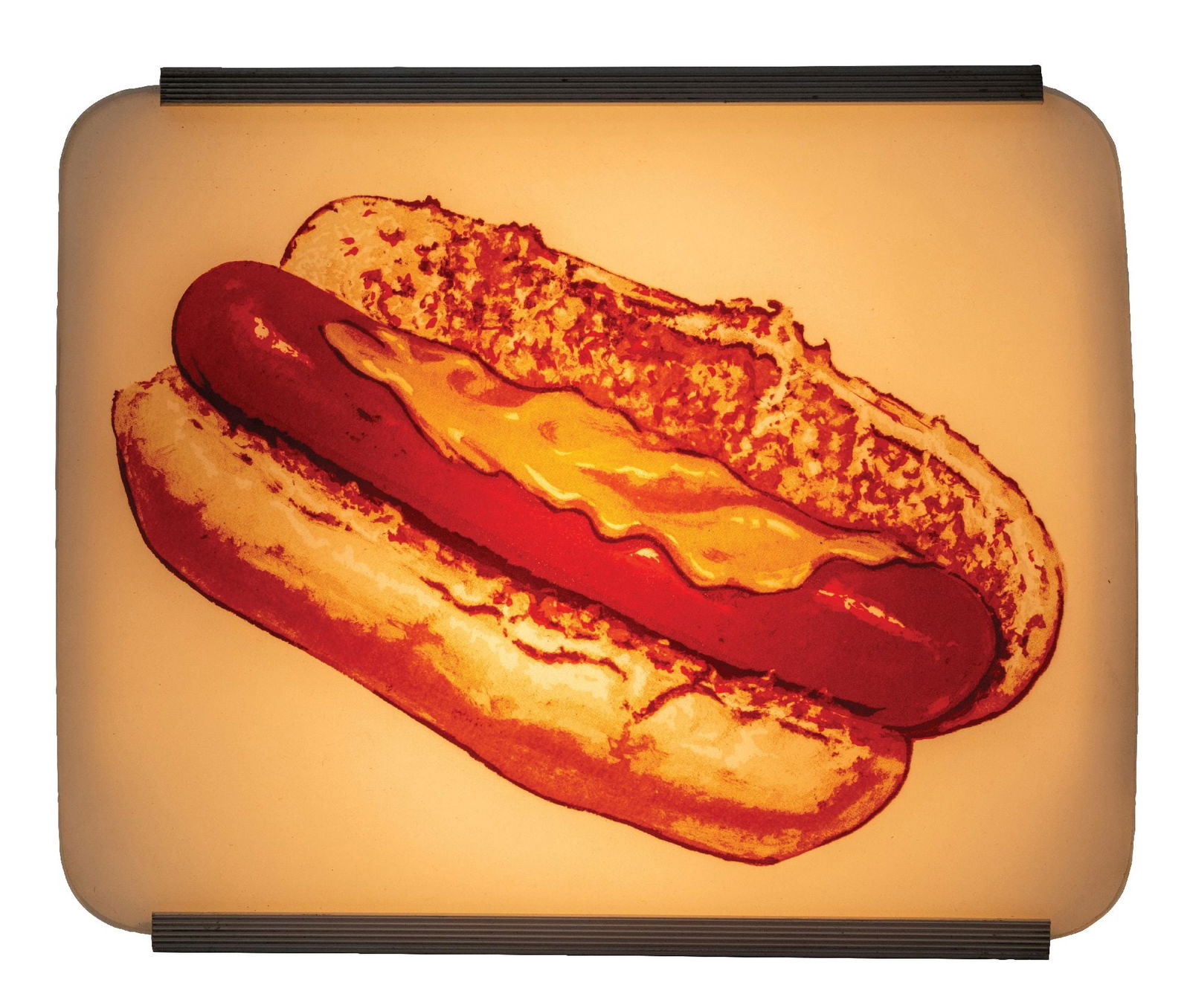 HOT DOG LIGHT-UP SIGN BY THE ADVERTISING PRODUCTS CO. OF CINCINNATI, OHIO (1 of 2)