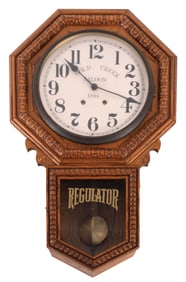 GOLD CREEK SALOON REGULATOR CLOCK