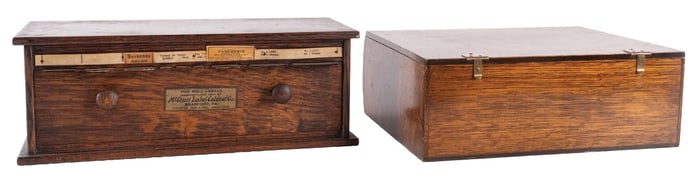 PAIR OF EARLY COUNTRY STORE DISPLAY CABINETS