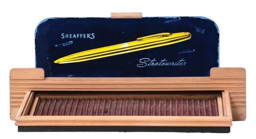 ORIGINAL COUNTERTOP SHEAFFER'S LIGHTED PEN DISPLAY