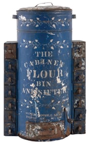 BLUE "THE CABINET FLOUR BIN"