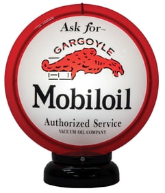 REPLICA MOBILOIL GARGOYLE PUMP GLOBE