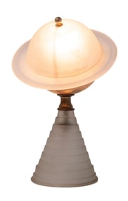 ART DECO GLASS SPACE TABLE LAMP