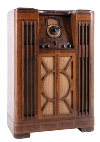 MID-CENTURY PHILCO MODEL 38-69 FLOOR RADIO