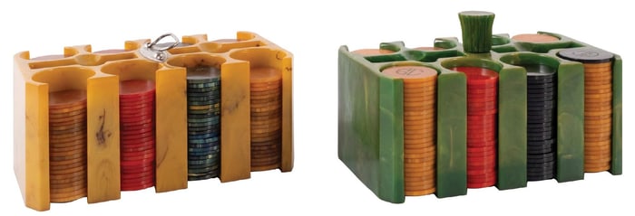 PAIR OF BAKELITE POKER CHIPS
