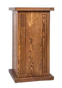 CONTEMPORARY OAK SLOT MACHINE STAND