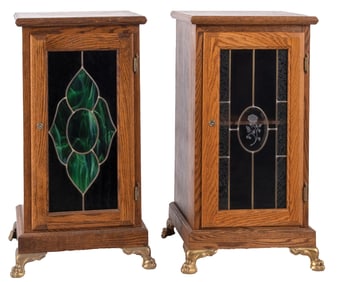 PAIR OF CONTEMPORARY SLOT MACHINE STANDS