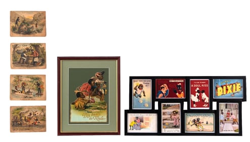 COLLECTION OF 3 AFRICAN-AMERICAN FRAMED MEMORABILIA