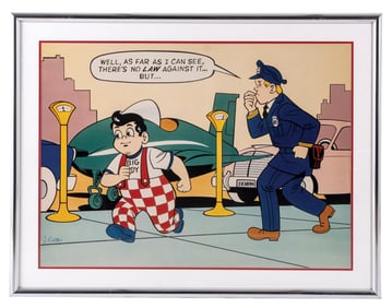 FRAMED POSTER OF BOB'S BIG BOY BURGER CHAIN