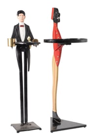 PAIR OF BUTLER CIGAR STANDS