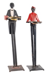 PAIR OF CIGAR STANDS