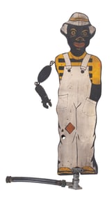 BLACK AMERICANA WOODEN SPRINKLER