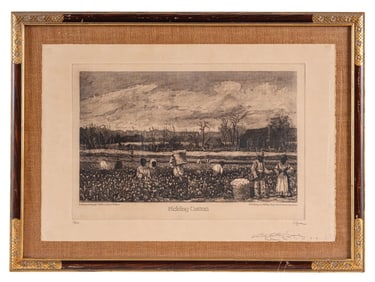 BLACK AMERICANA ETCHING BY PHILLIP SAGE FROM NEW ORLEANS, LA