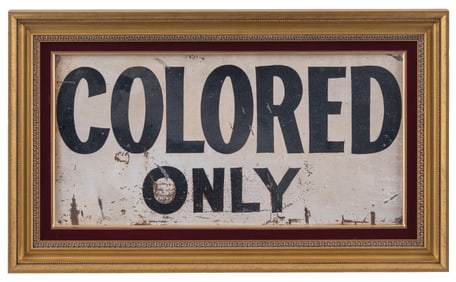 FRAMED TIN WAITING ROOM SIGN