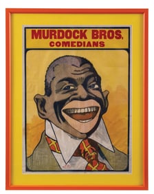 FRAMED LITHOGRAPH FOR MURDOCK BROS. COMEDIANS