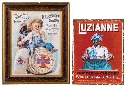 PAIR OF ADVERTISEMENTS