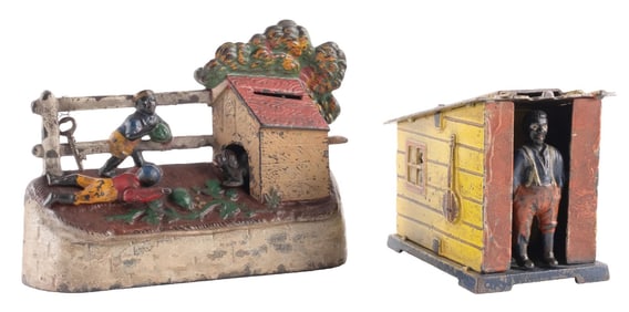 PAIR OF BLACK AMERICANA MECHANICAL BANKS