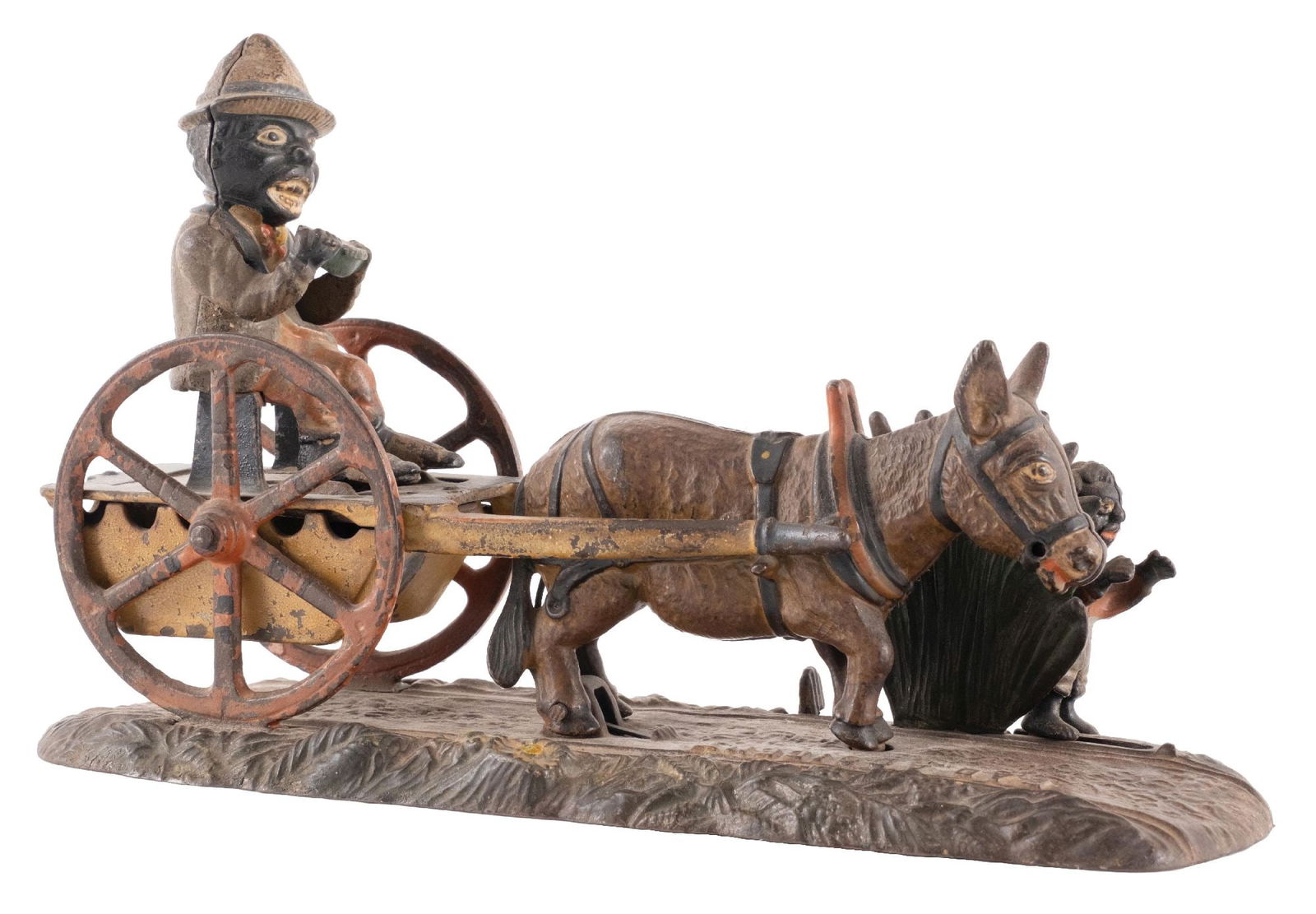 CAST IRON BAD ACCIDENT MECHANICAL BANK (1 of 5)