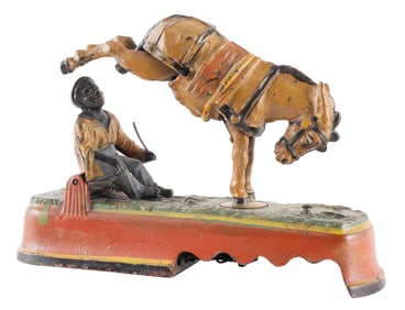 KICKING MULE MECHANICAL BANK