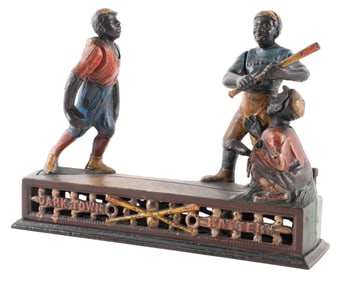 DARK TOWN BATTERY MECHANICAL BANK