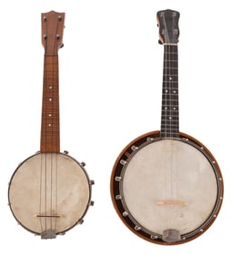 PAIR OF VINTAGE BANJOS