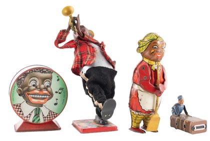 COLLECTION OF 4 MISC. TIN TOYS