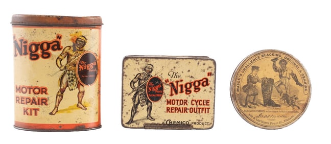 COLLECTION OF 3 BLACK AMERICANA TINS