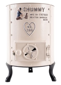 RESTORED CAST IRON HEATING STOVE