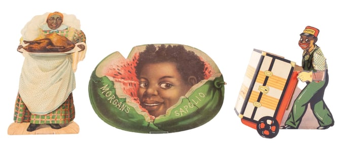 COLLECTION OF 3 CARDSTOCK ADVERTISEMENTS