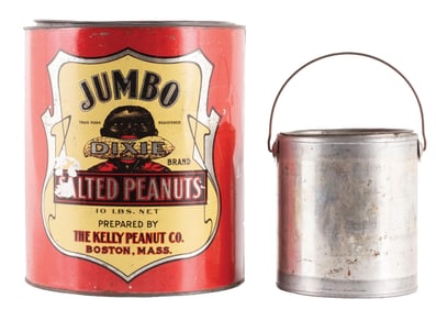 PAIR OF COUNTRY STORE ADVERTISING TINS