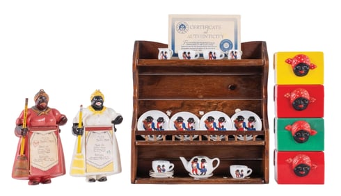 COLLECTION OF 8 BLACK AMERICANA COLLECTIBLES