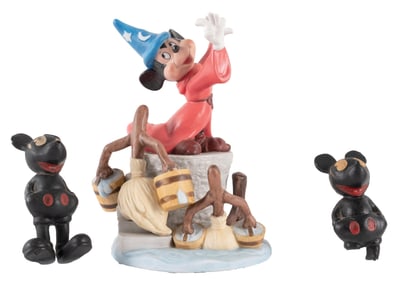 COLLECTION OF 3 DISNEY FIGURAL STATUES