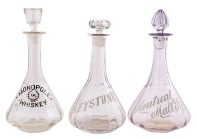 LOT OF 3 WHISKEY BOTTLES