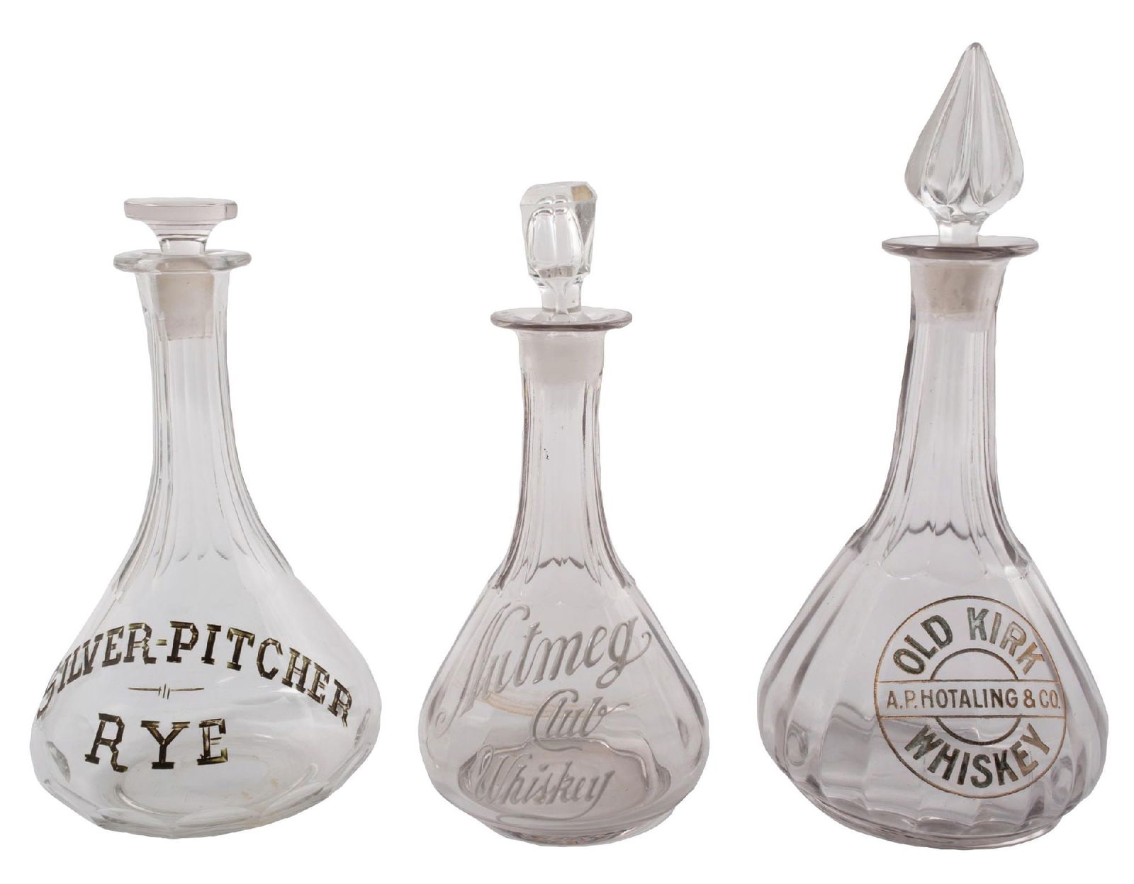 LOT OF 3 VINTAGE WHISKEY AND RYE BOTTLES (1 of 5)