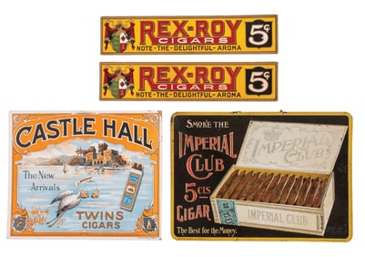 COLLECTION OF 4 CIGAR ADVERTISMENTS