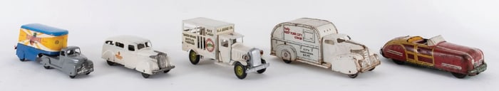 COLLECTION OF 5 VINTAGE TOY VEHICLES