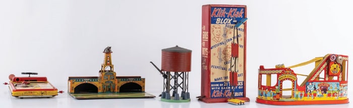 COLLECTION OF 5 ANTIQUE TOYS