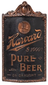 HARVARD PURE BEER SIGN