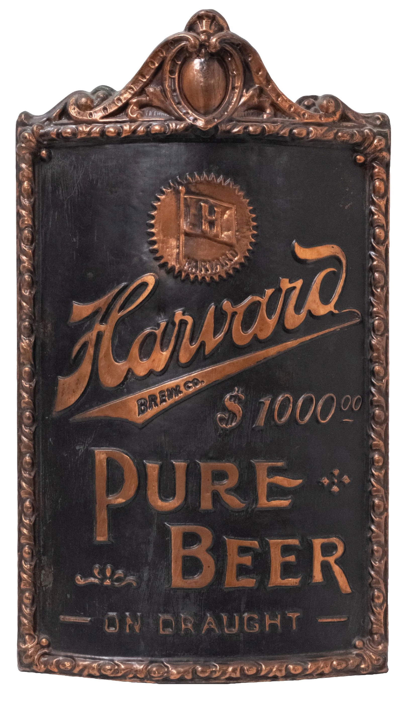 HARVARD PURE BEER SIGN (1 of 2)