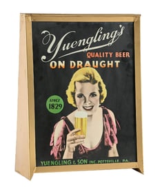 YUENGLING'S BEER DOUBLE-SIDED LIGHT-UP SIGN