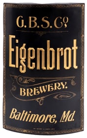 G.B.S. CO EIGENBROT BREWERY SIGN