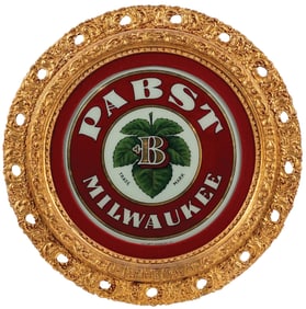 PABST MILWAUKEE GOLD FRAMED BREWERY SIGN