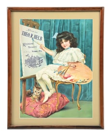 THEO. R. HELB'S KEYSTONE BREWERY LITHOGRAPH